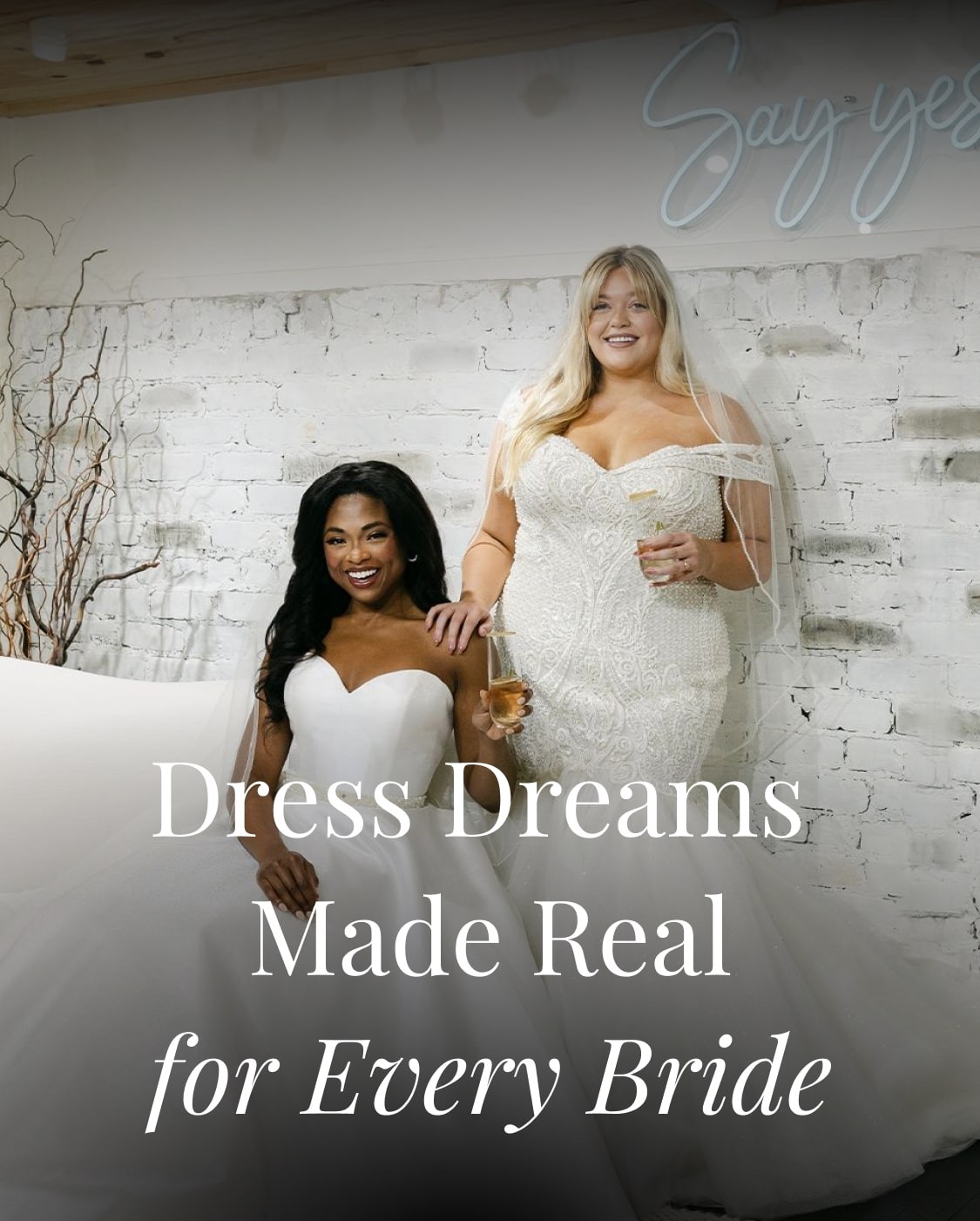 Dress Dreams Made Real for Every Bride Banner